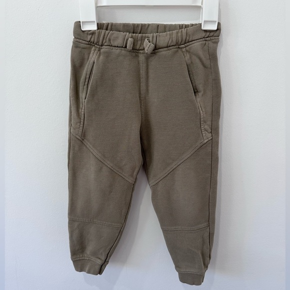Zara Boys Olive Green Jogger Pants - Size: 4-5 - Picture 1 of 4